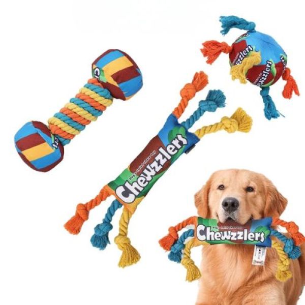 ของเล่นสุนัข เชือกกัด เชือกขัดฟัน ของเล่นสุนัขทนทาน Dog Toy CleverPet
