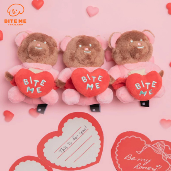 Bite Me Love Bear nose-work Toy ของเล่นสุนัข น้องหมี มินิฮาร์ท นำเข้าจากเกาหลี